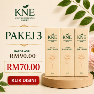 Peony Hair Vitamin by Kuntum Naturals Empire (PAKEJ 3)
